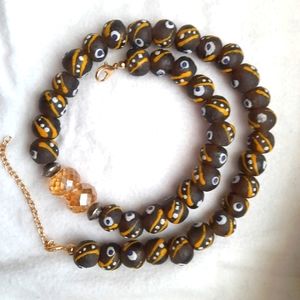 Price Drop!Handmade glass beaded choker necklace hand designed